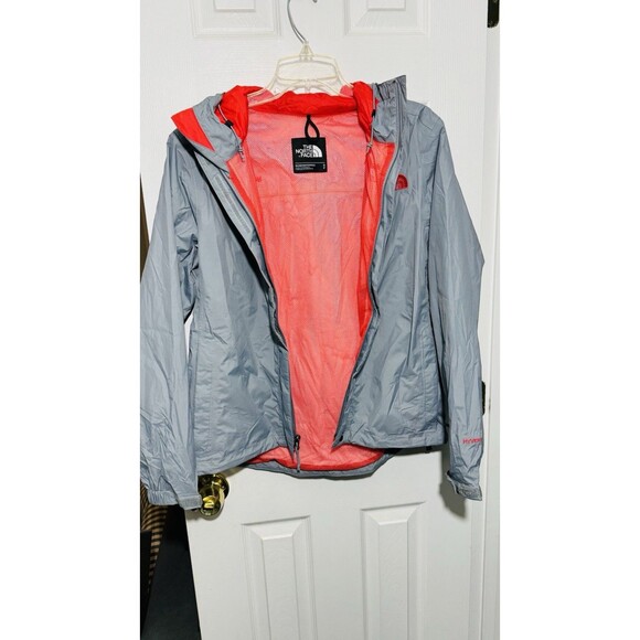 The North Face Rain Jacket Women’s Size SP. Gray/Pink HyVent w/ Hood - Picture 3 of 10